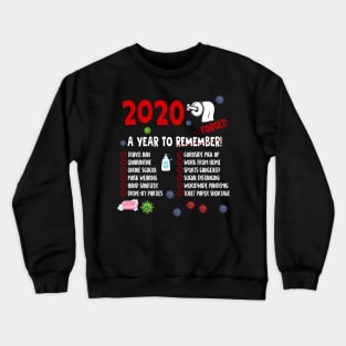 2020 Quarantined Toilet Paper Funny T Shirt Tee 2020 A Year to Remember Crewneck Sweatshirt